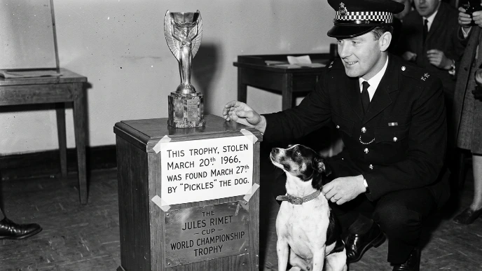 Jules Rimet trophy stolen 1966 Pickles dog found World Cup